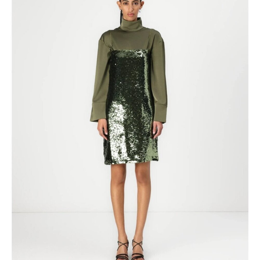 2nd Day LETICIAS - Cocktail dress Party dress Green Sequin 34/S